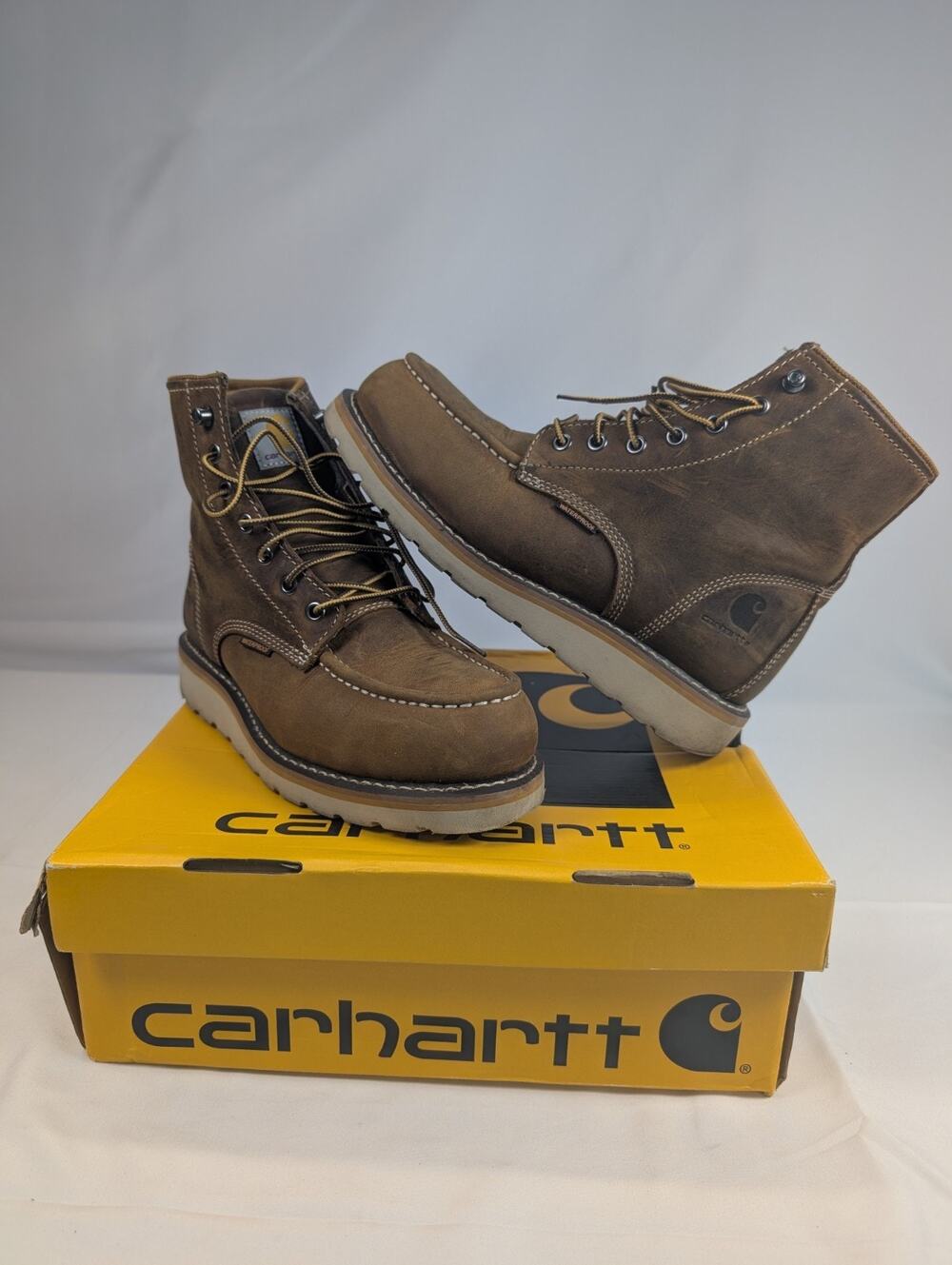 Carhartt Women's Wedge 6" Waterproof Steel Toe FW6225-W Ankle Boot, 7 US